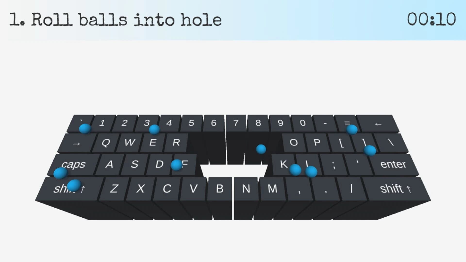On Key Up: A Game for Keyboards screenshot 3