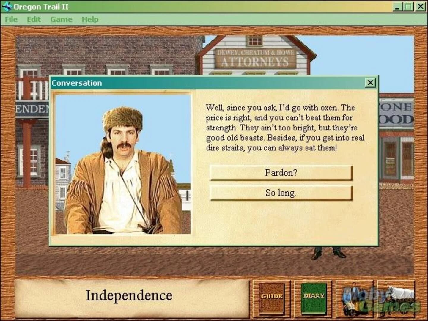 Oregon Trail II screenshot 1