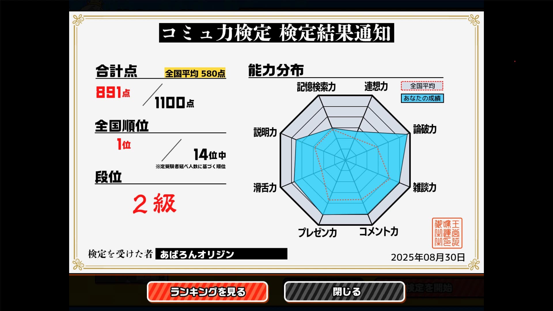 Oshaberi King! Komyuryoku Shindan Game screenshot 5