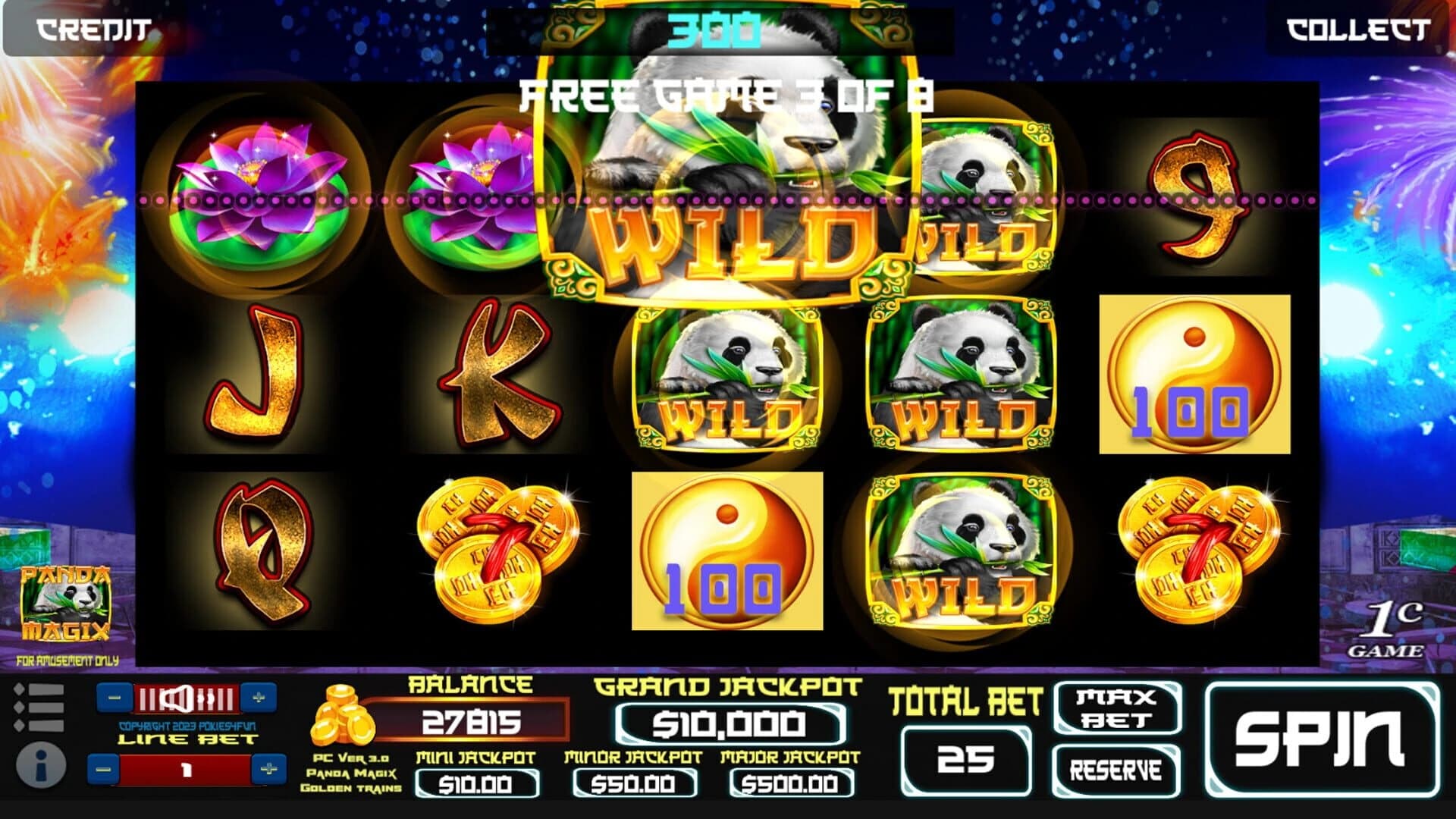 Panda Magix: Golden Trains Edition - Slots screenshot 3