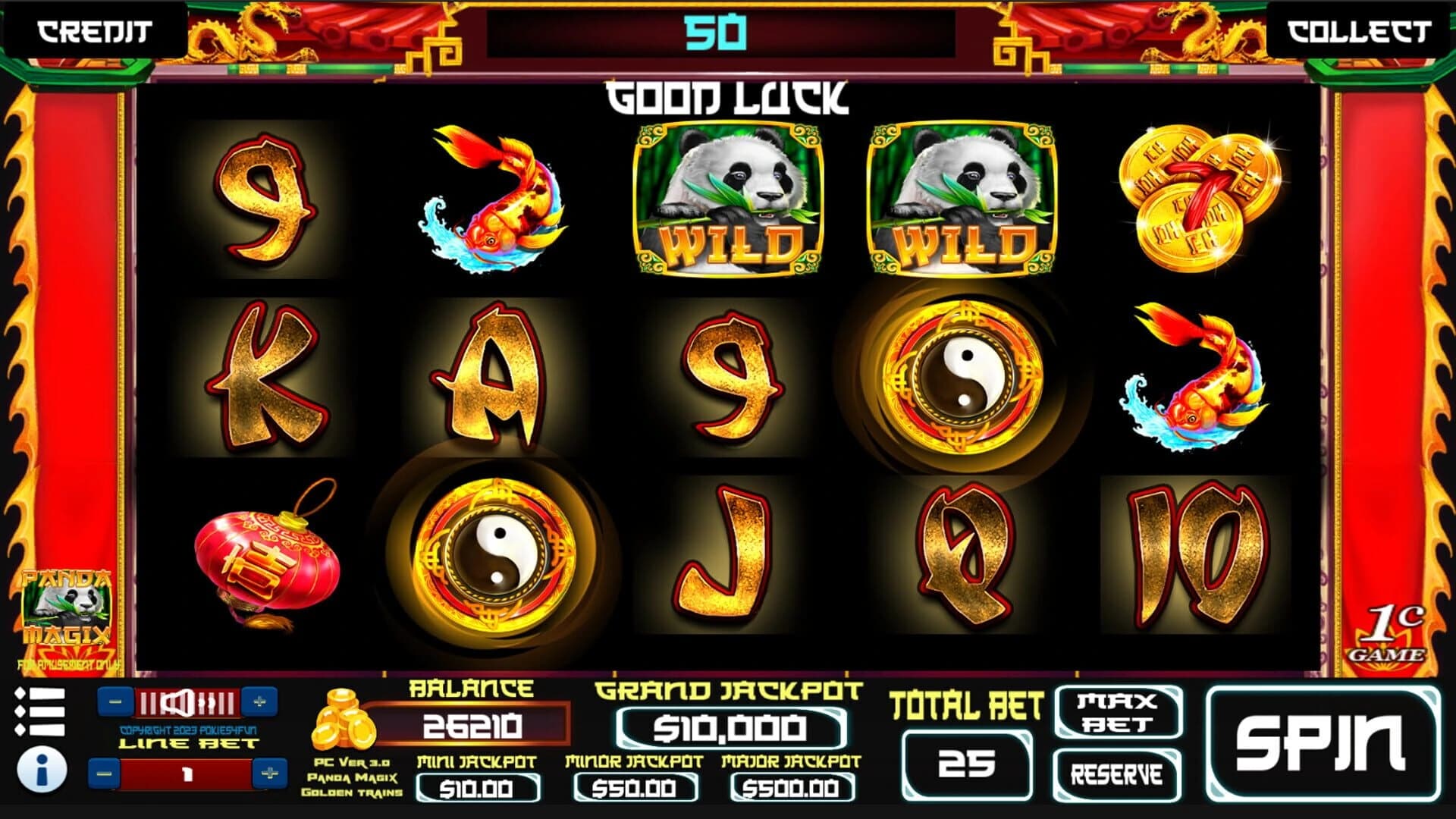 Panda Magix: Golden Trains Edition - Slots screenshot 2