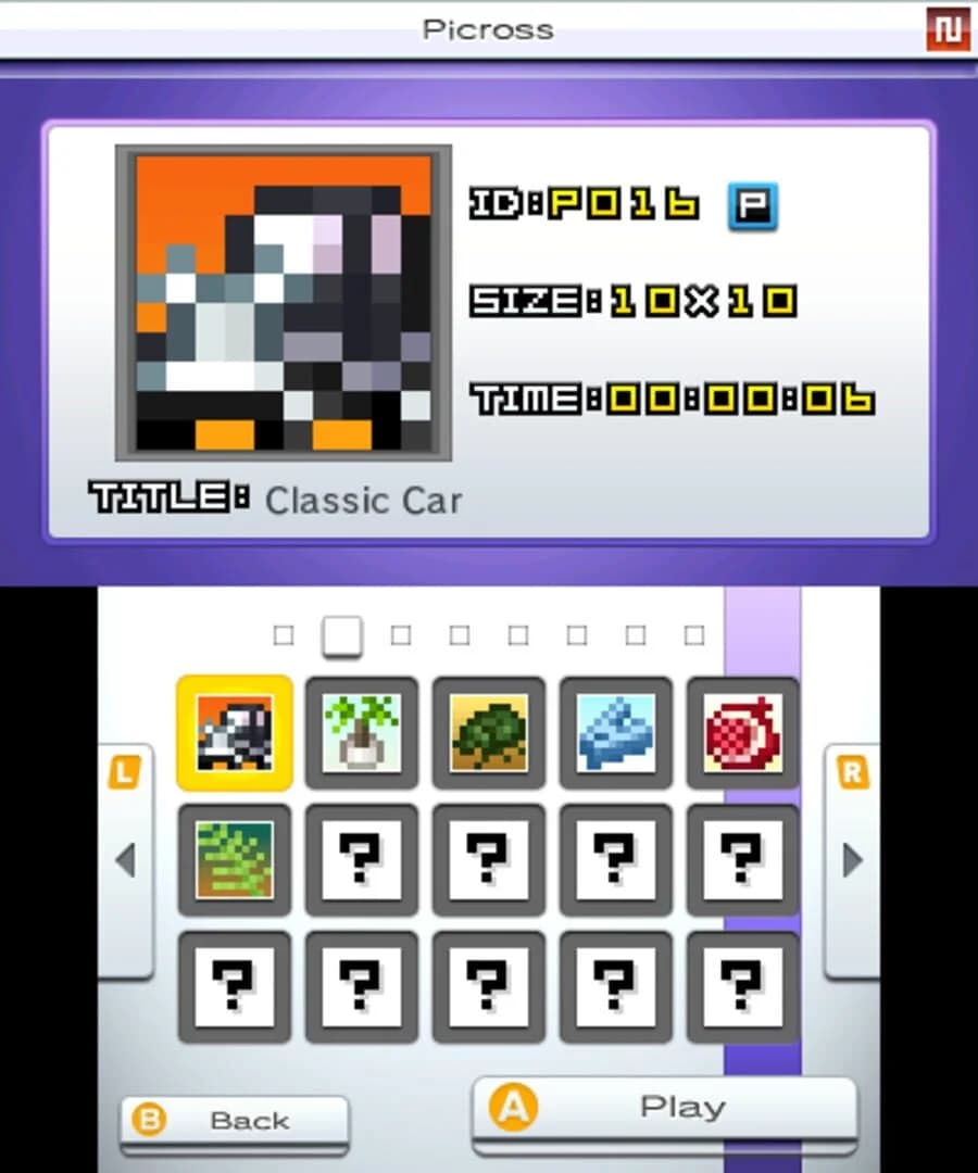 Picross e5 screenshot 2