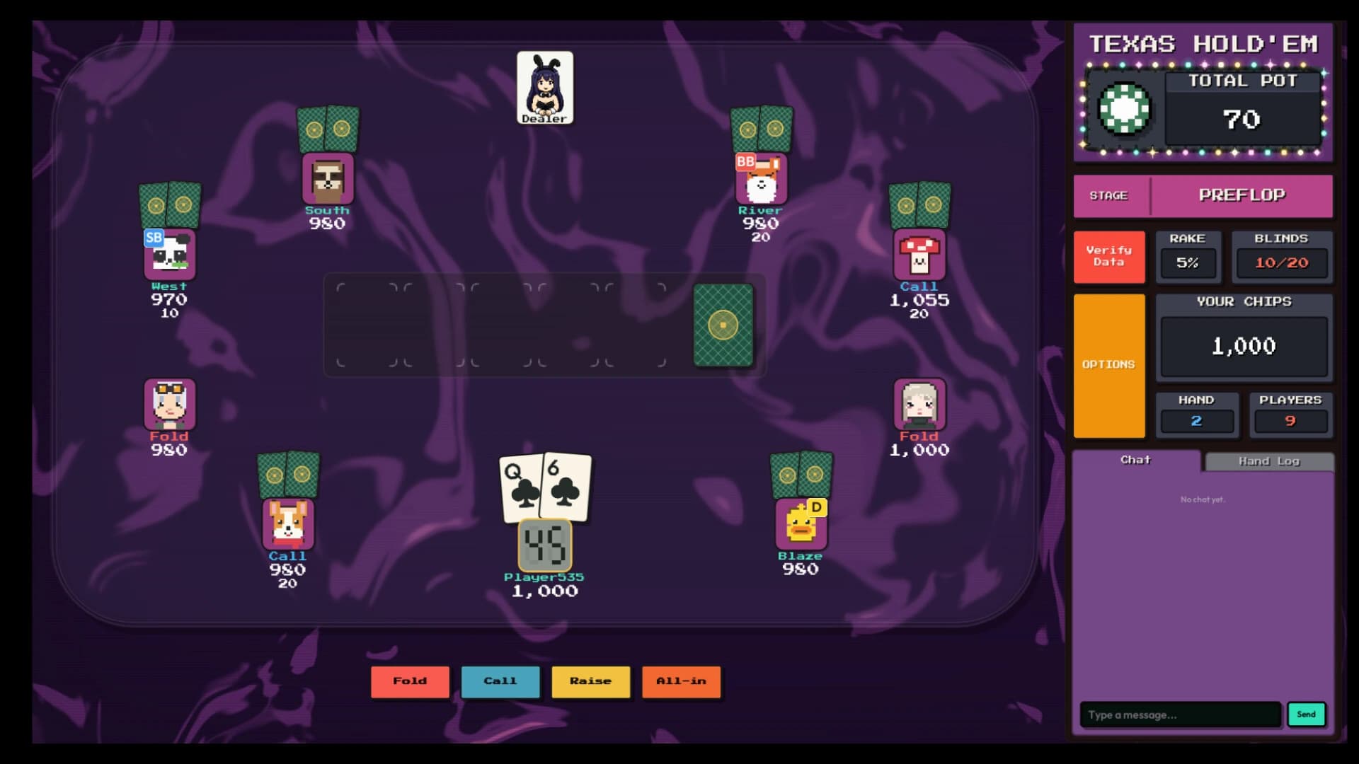 Pixel Hold'em screenshot 2