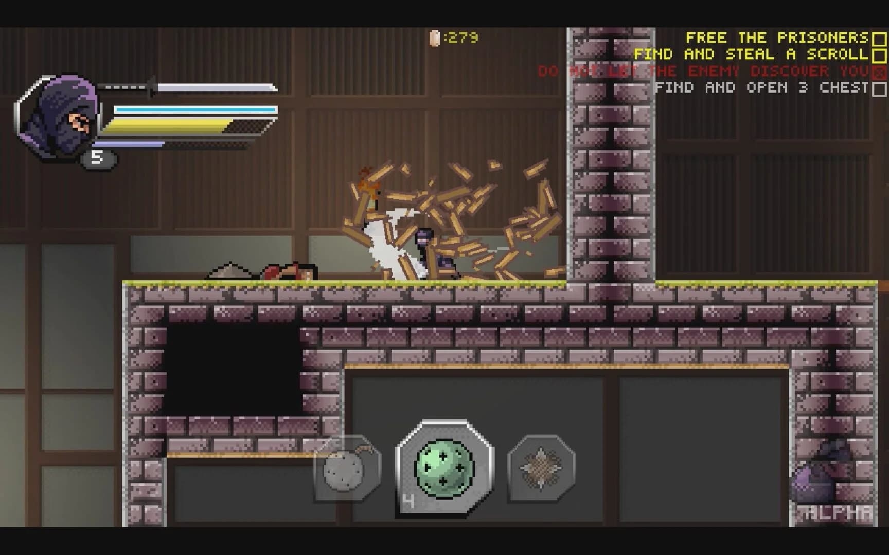 Pixel Shinobi: Nine demons of Mamoru screenshot 2