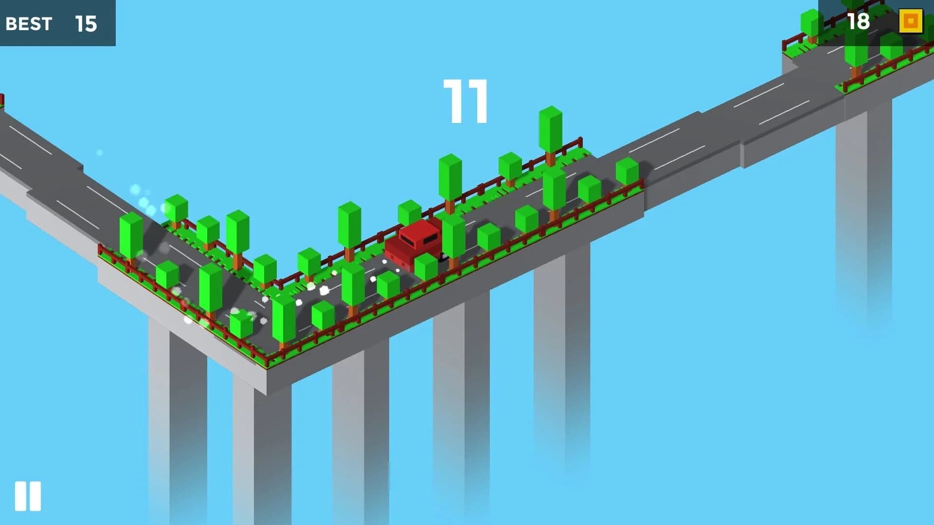 Pixel Traffic: Risky Bridge screenshot 3