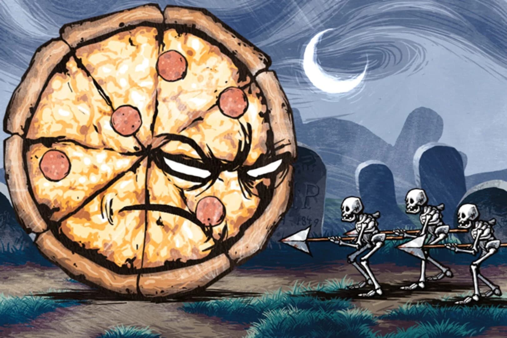 Pizza vs. Skeletons screenshot 1