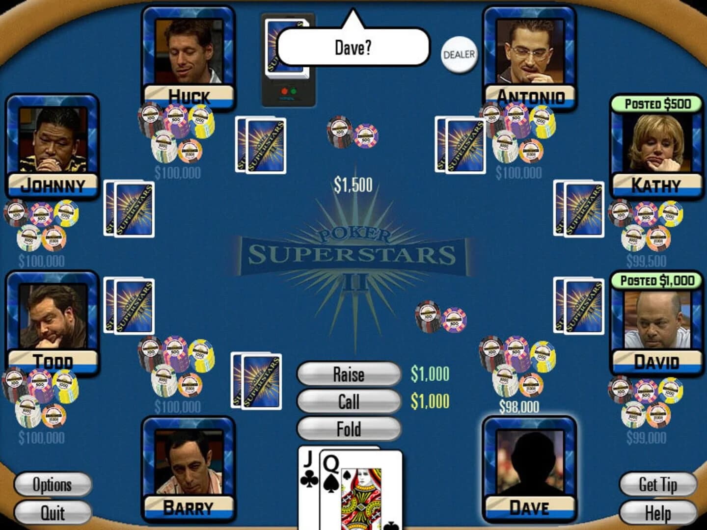 Poker Superstars II screenshot 1