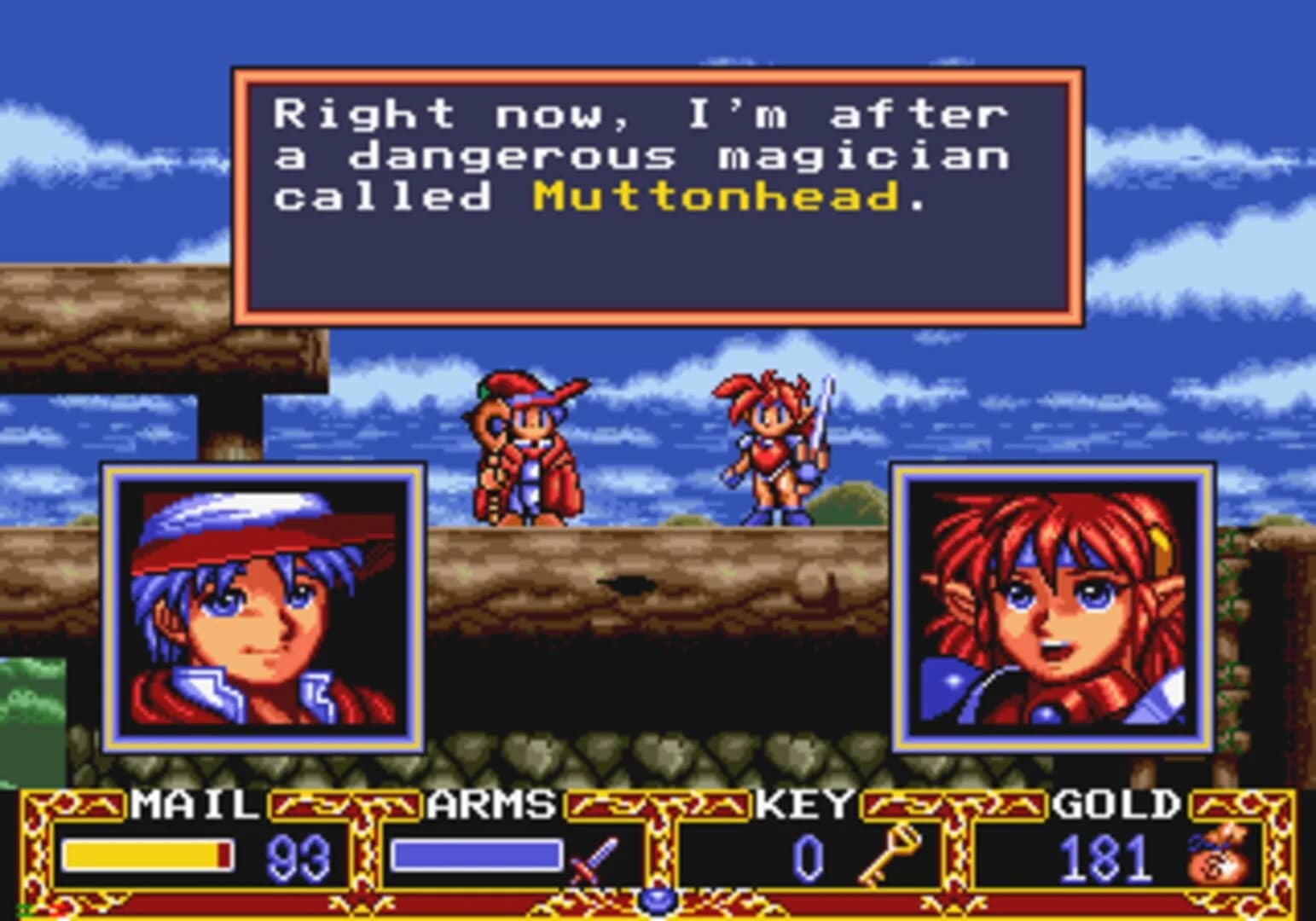 Popful Mail: Magical Fantasy Adventure screenshot 2