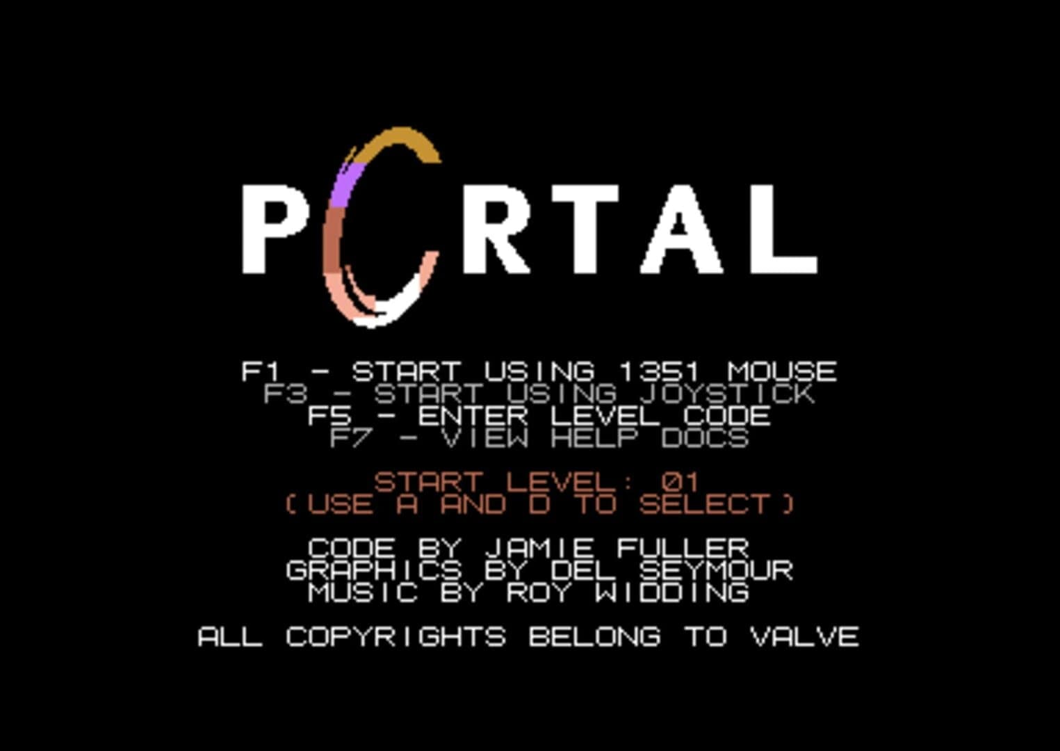 Portal for the C64 screenshot 1