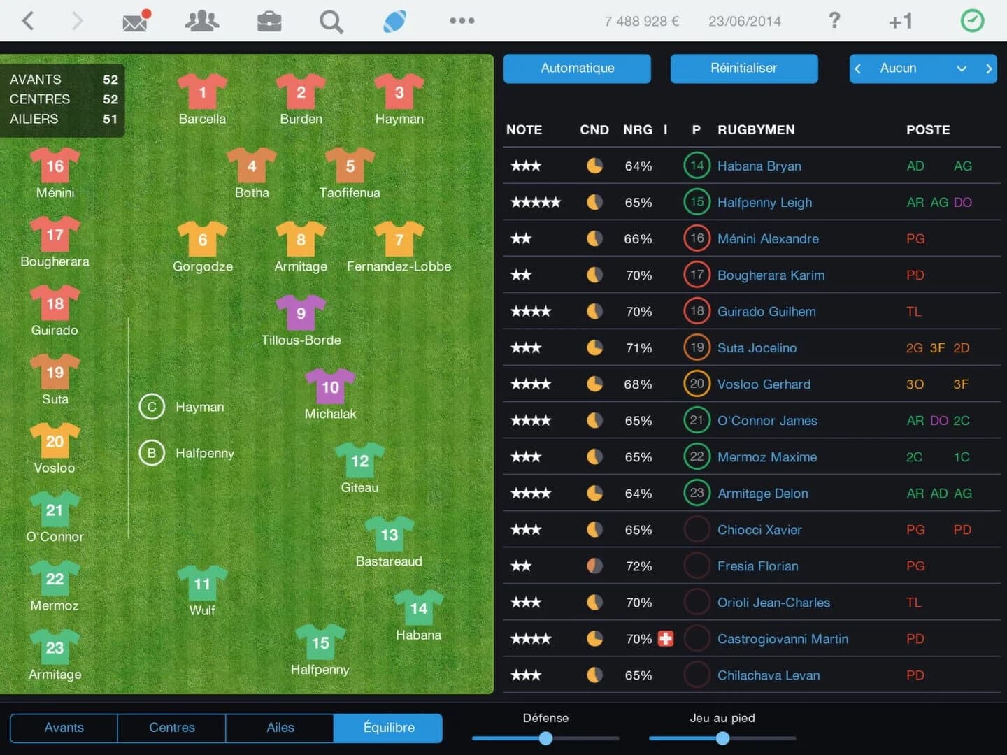 Pro Rugby Manager 2015 screenshot 2