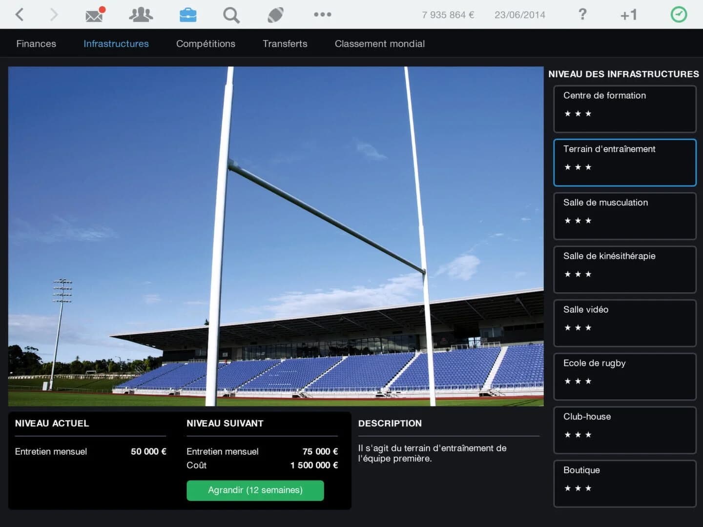 Pro Rugby Manager 2015 screenshot 1