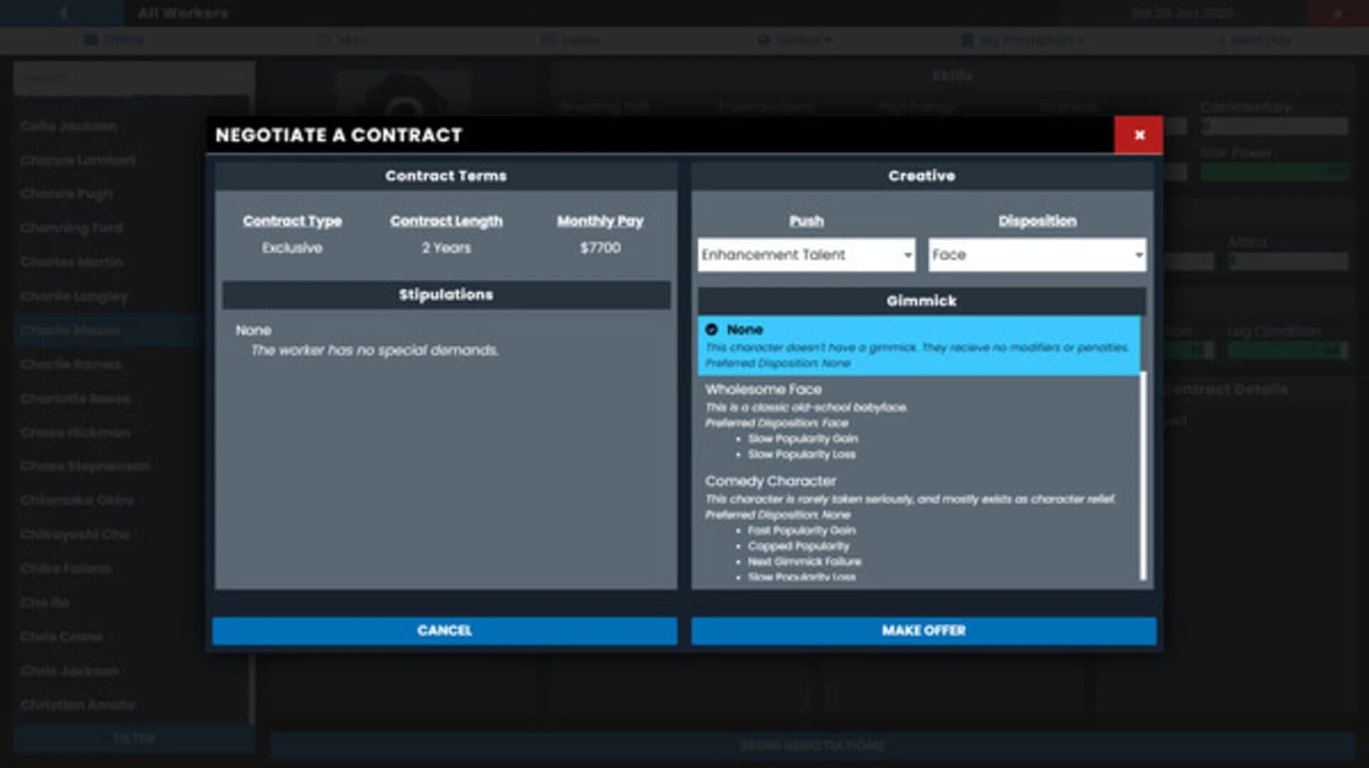 Pro Wrestling Sim screenshot 2