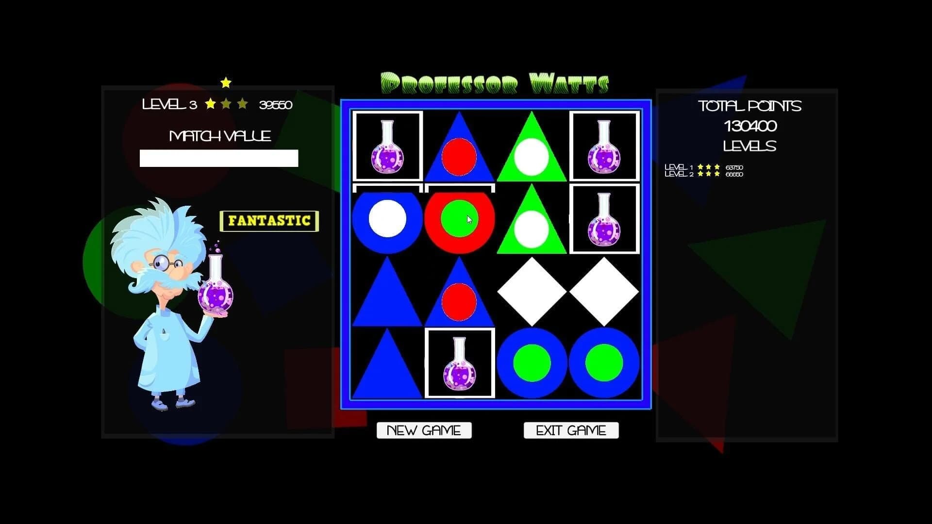 Professor Watts: Memory Match screenshot 1