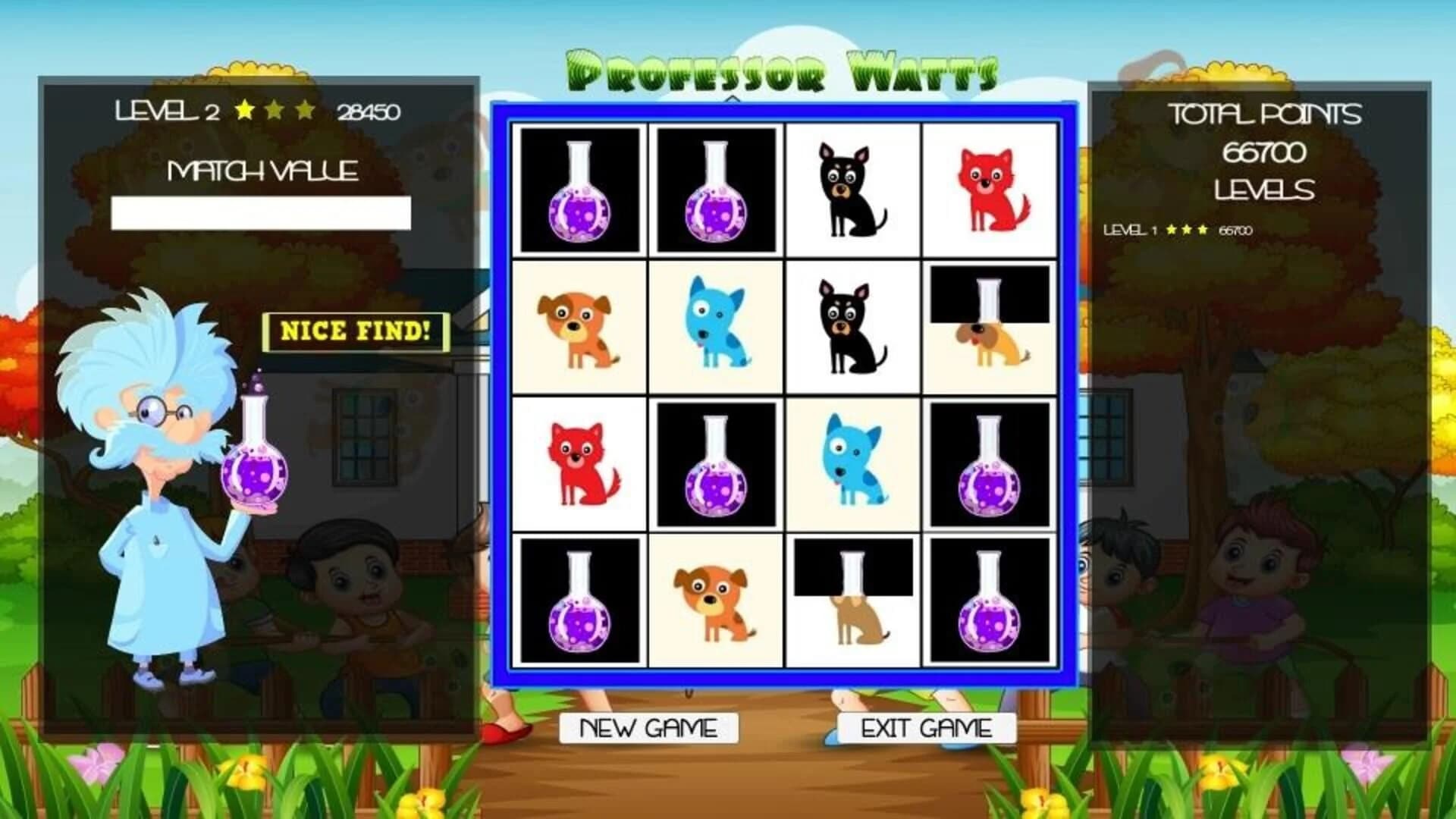 Professor Watts Memory Match: Puppies screenshot 5