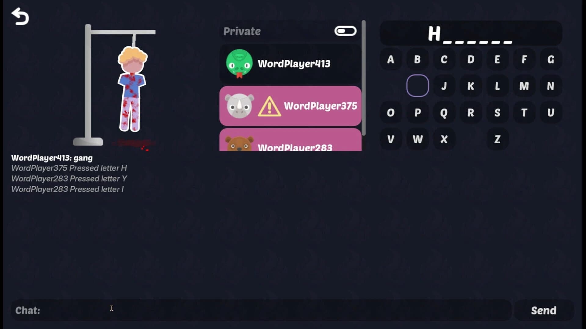 Project Hangman screenshot 2