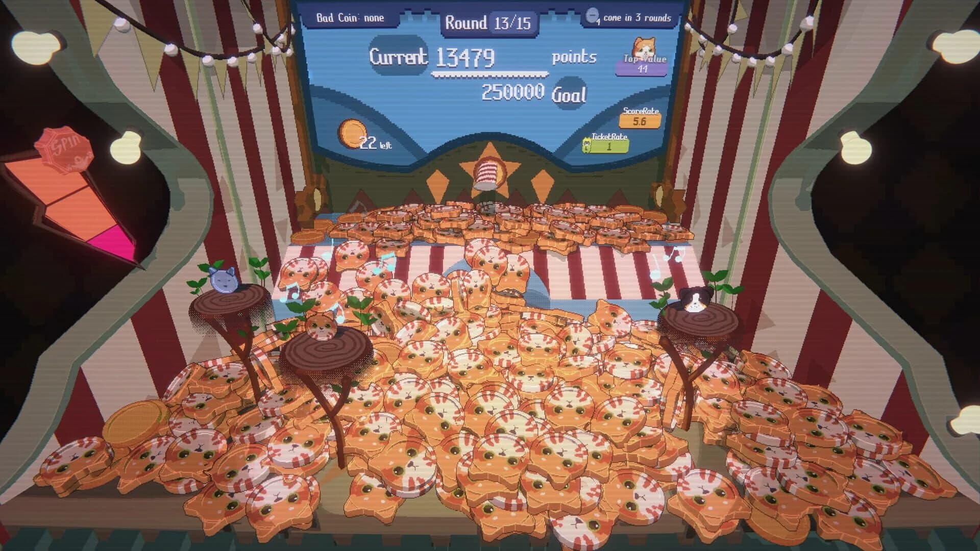 Raccoin: Coin Pusher Roguelike screenshot 3