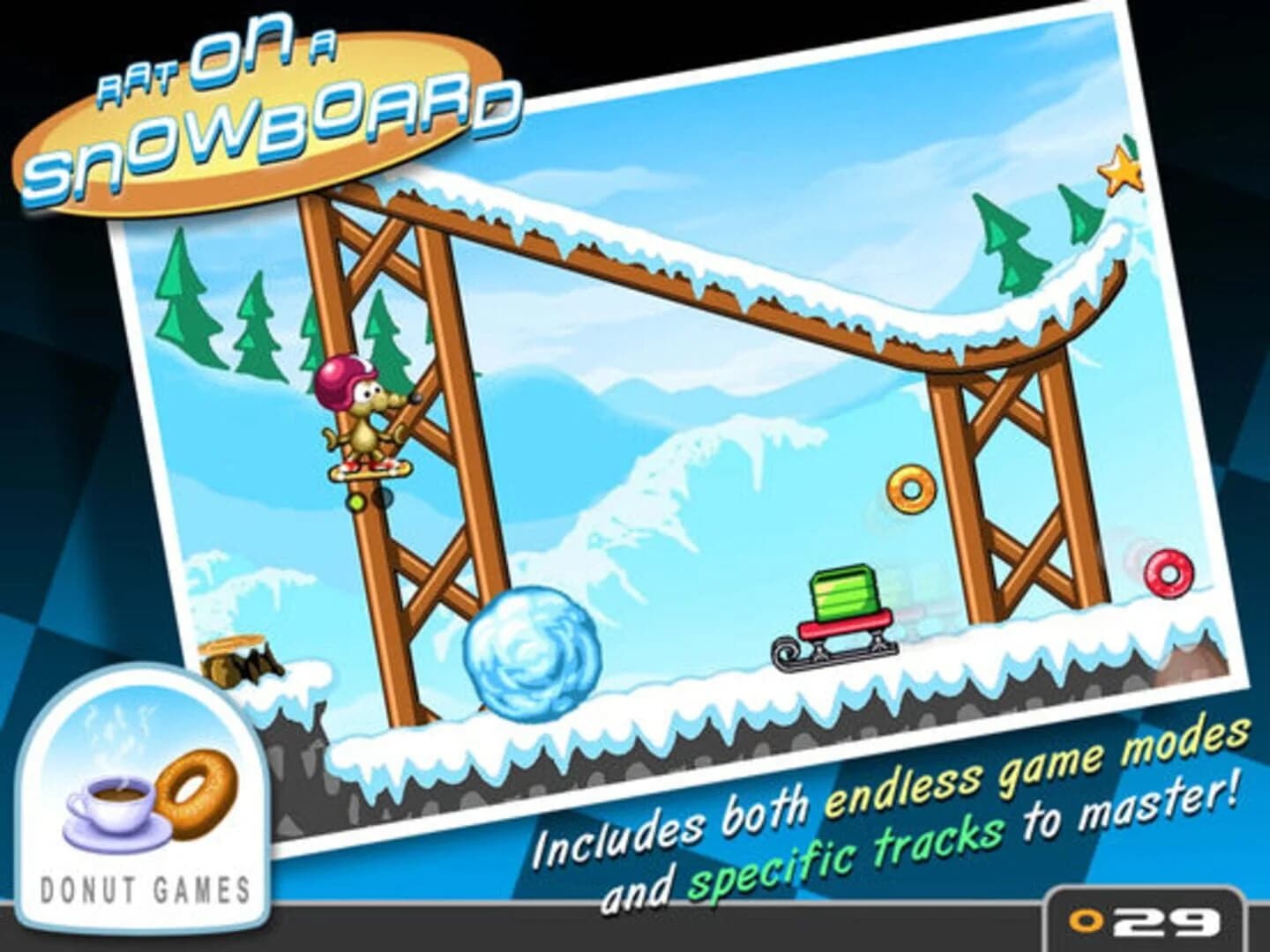 Rat on a Snowboard screenshot 1