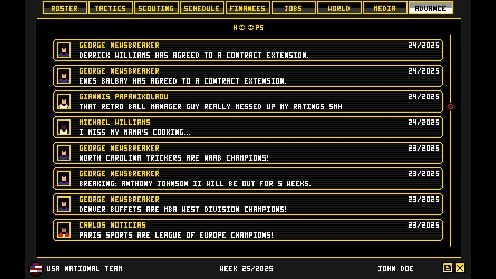Retro Basketball Manager screenshot 4