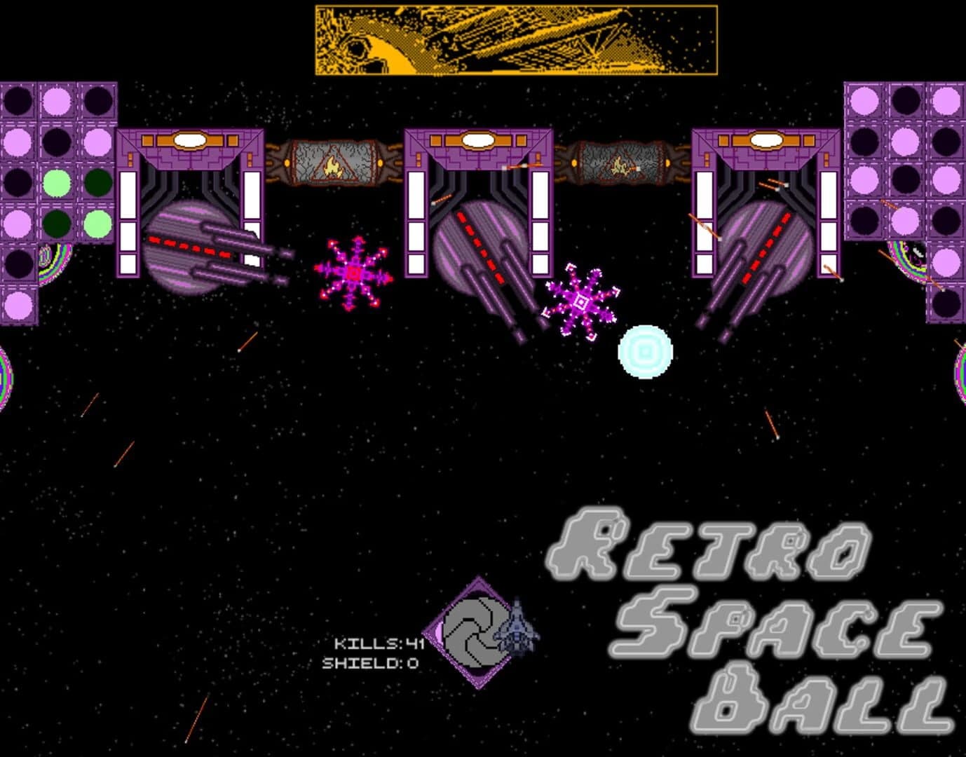 Retro Space Ball screenshot 2