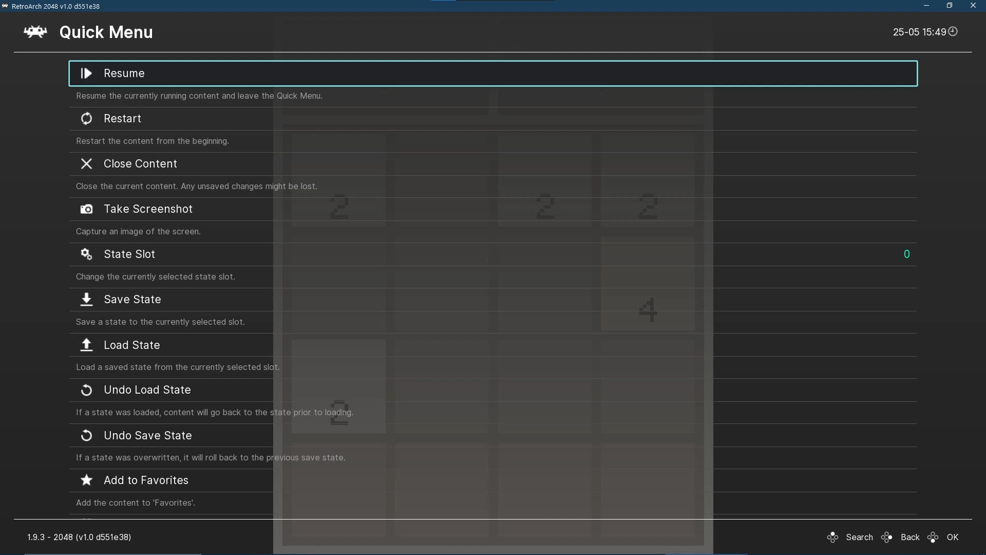 RetroArch screenshot 2