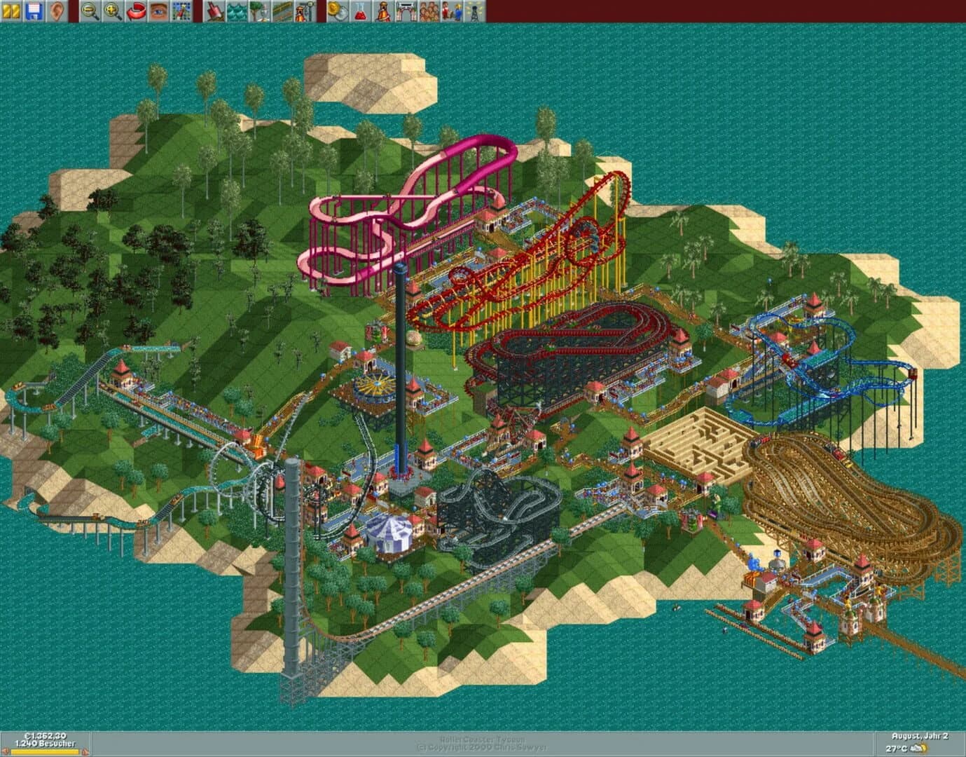RollerCoaster Tycoon: Deluxe screenshot 2