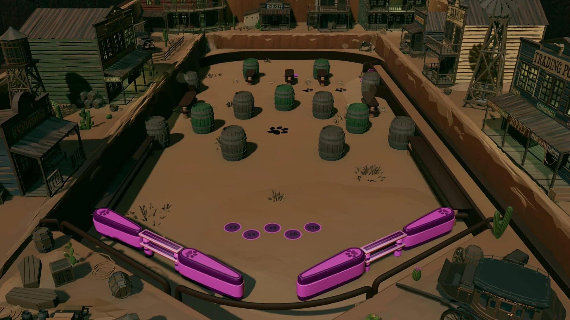 Roxy Raccoon's Pinball Panic: Wacky West screenshot 1