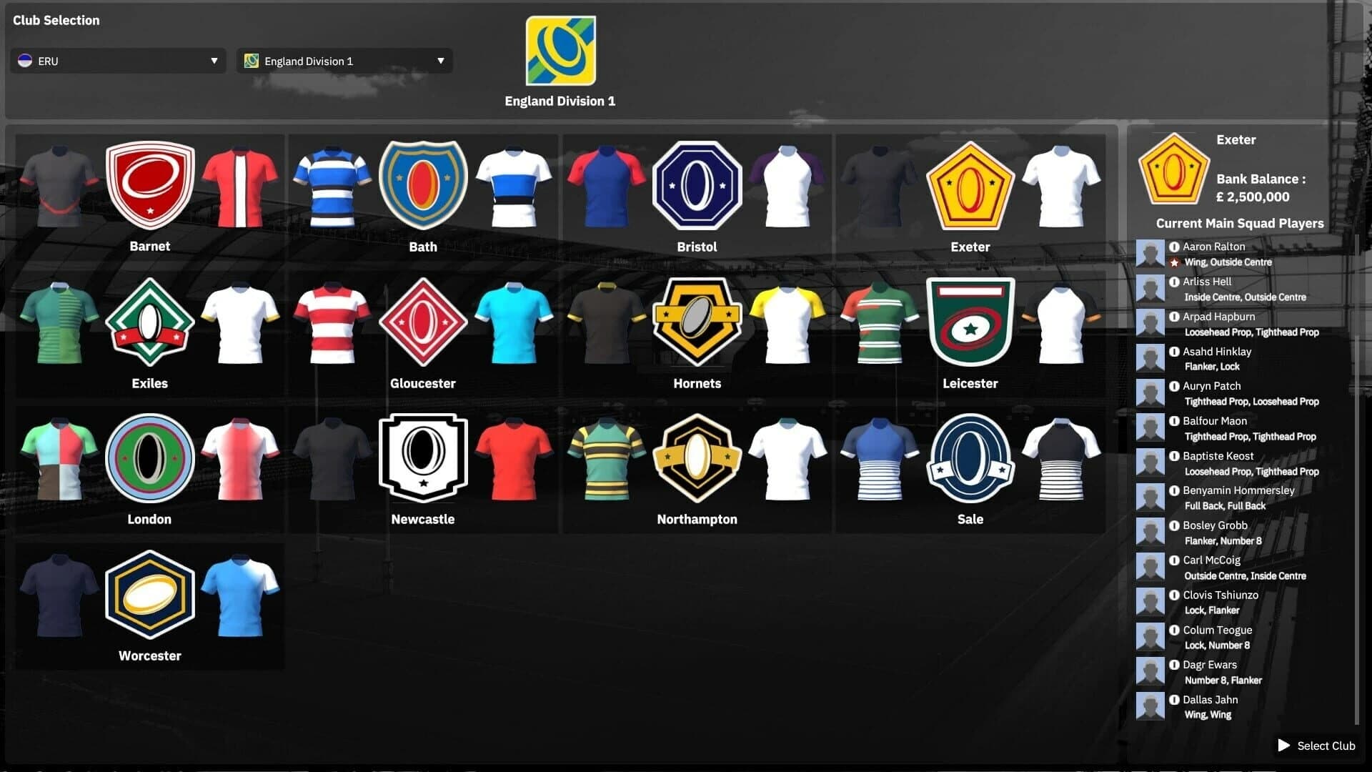 Rugby Union Team Manager 4 screenshot 5