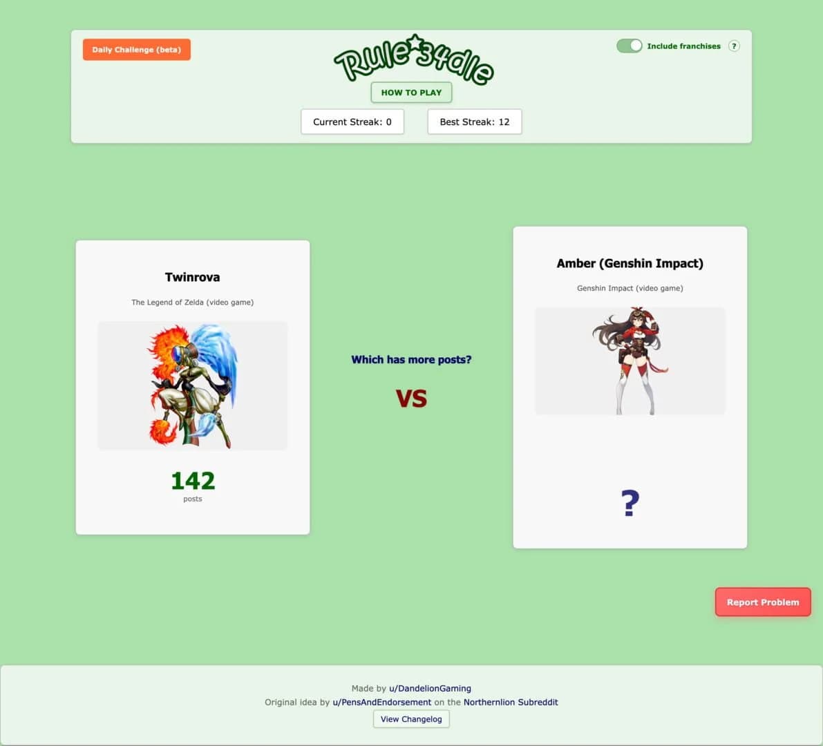 Rule34dle screenshot 1