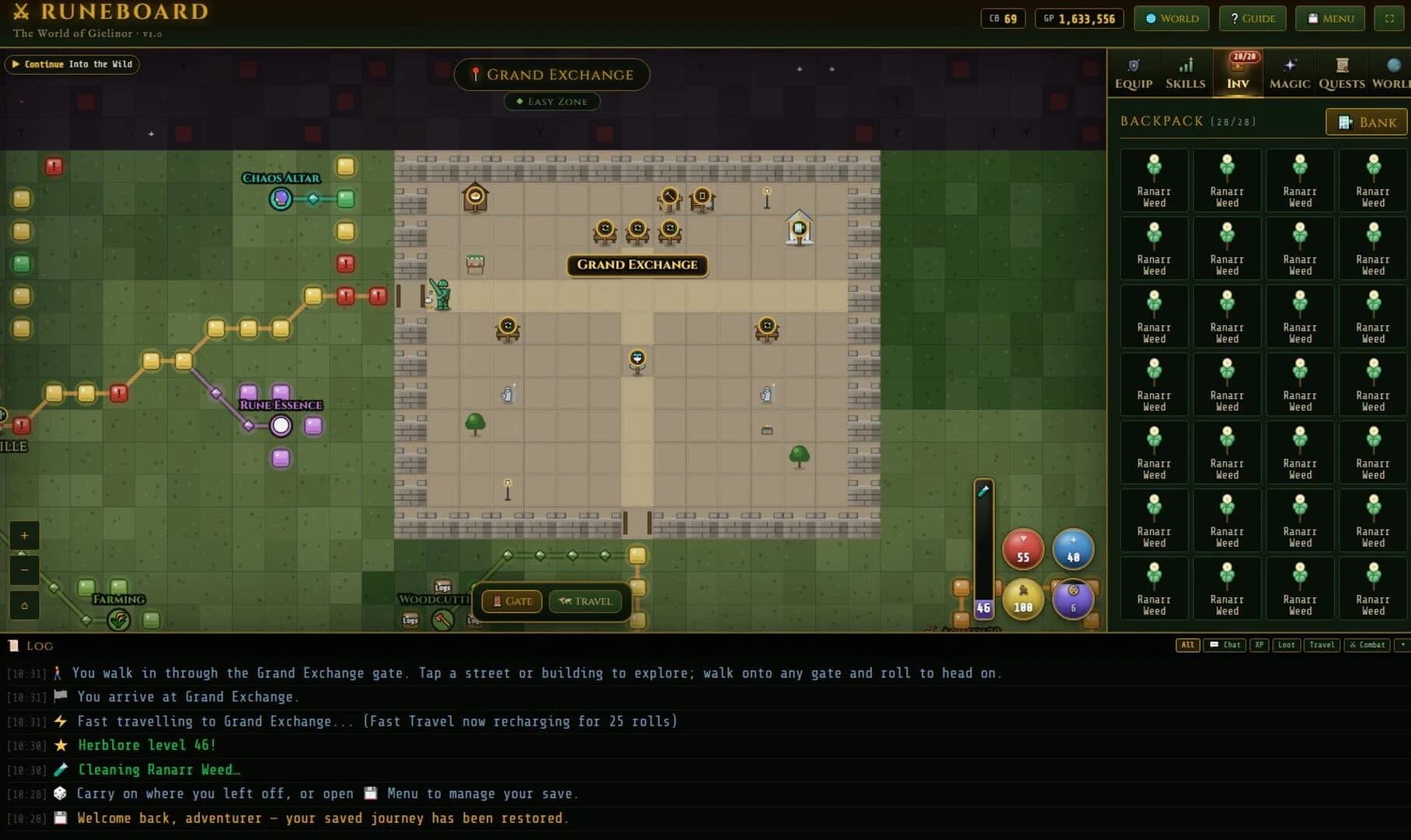 Runeboard screenshot 1