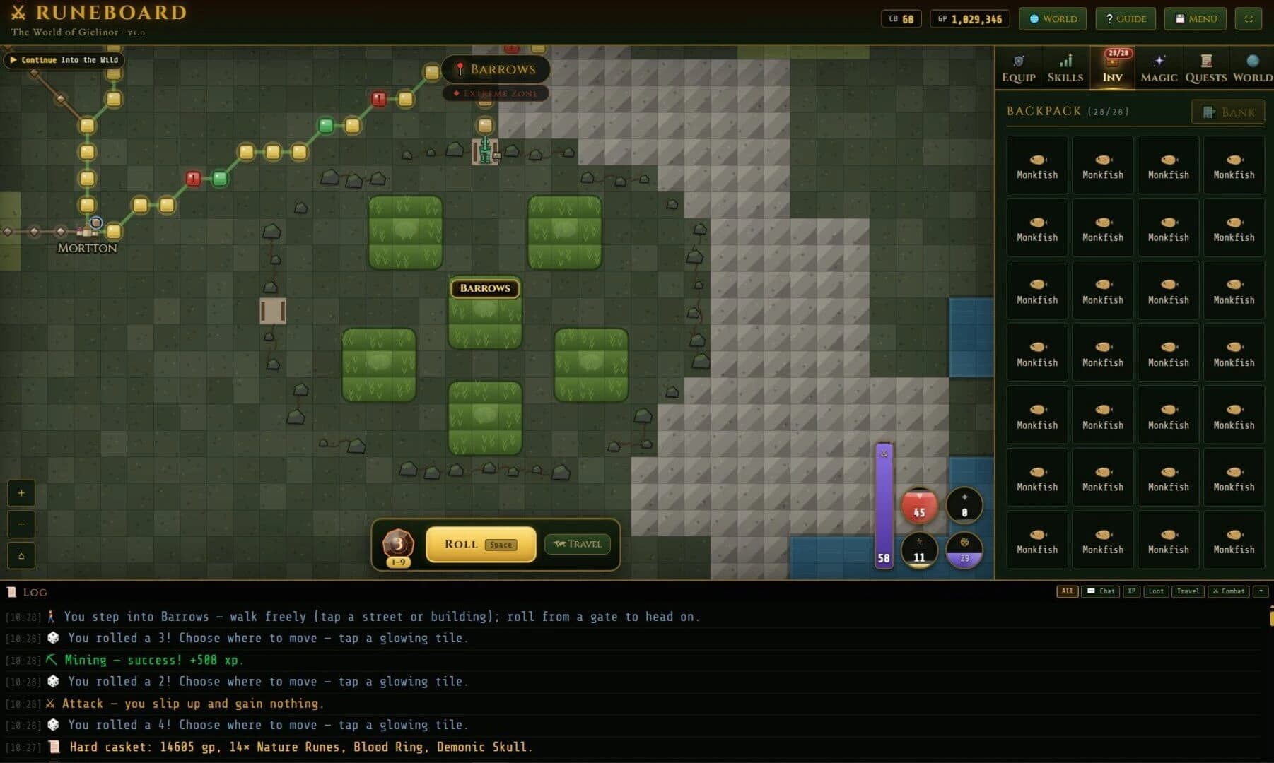 Runeboard screenshot 2