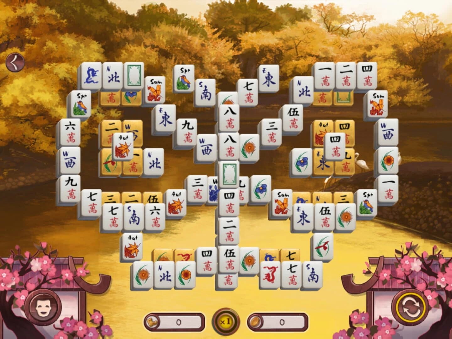 Sakura Day 2 Mahjong screenshot 1