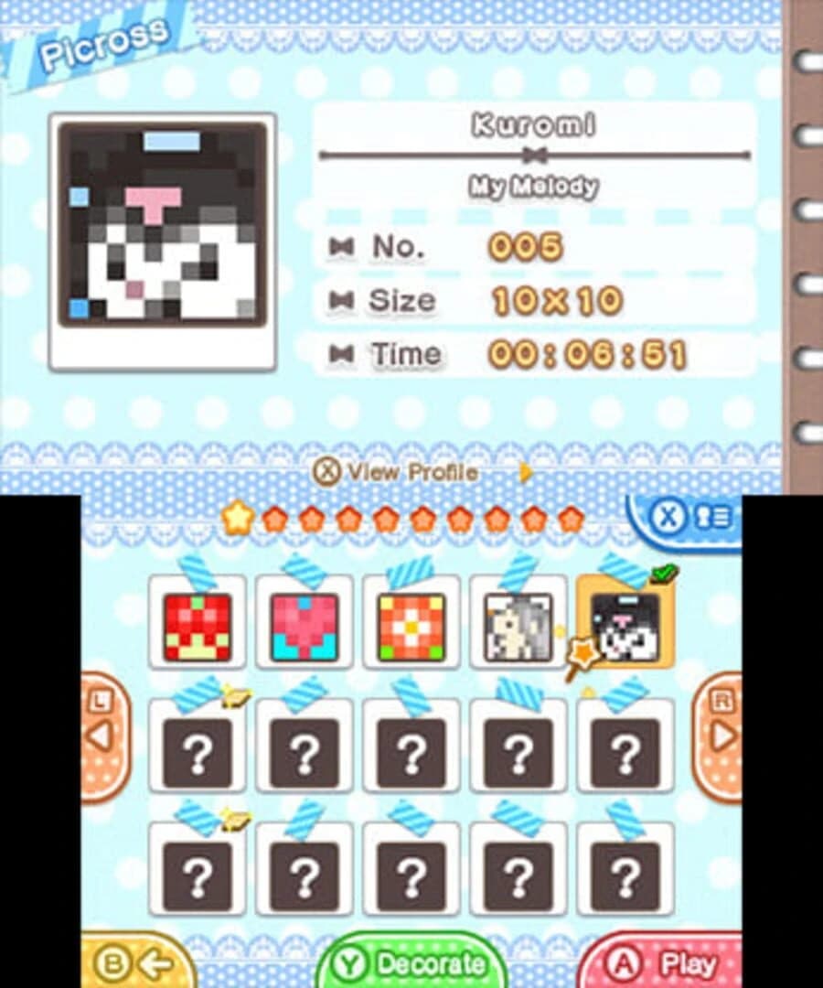 Sanrio Characters Picross screenshot 2