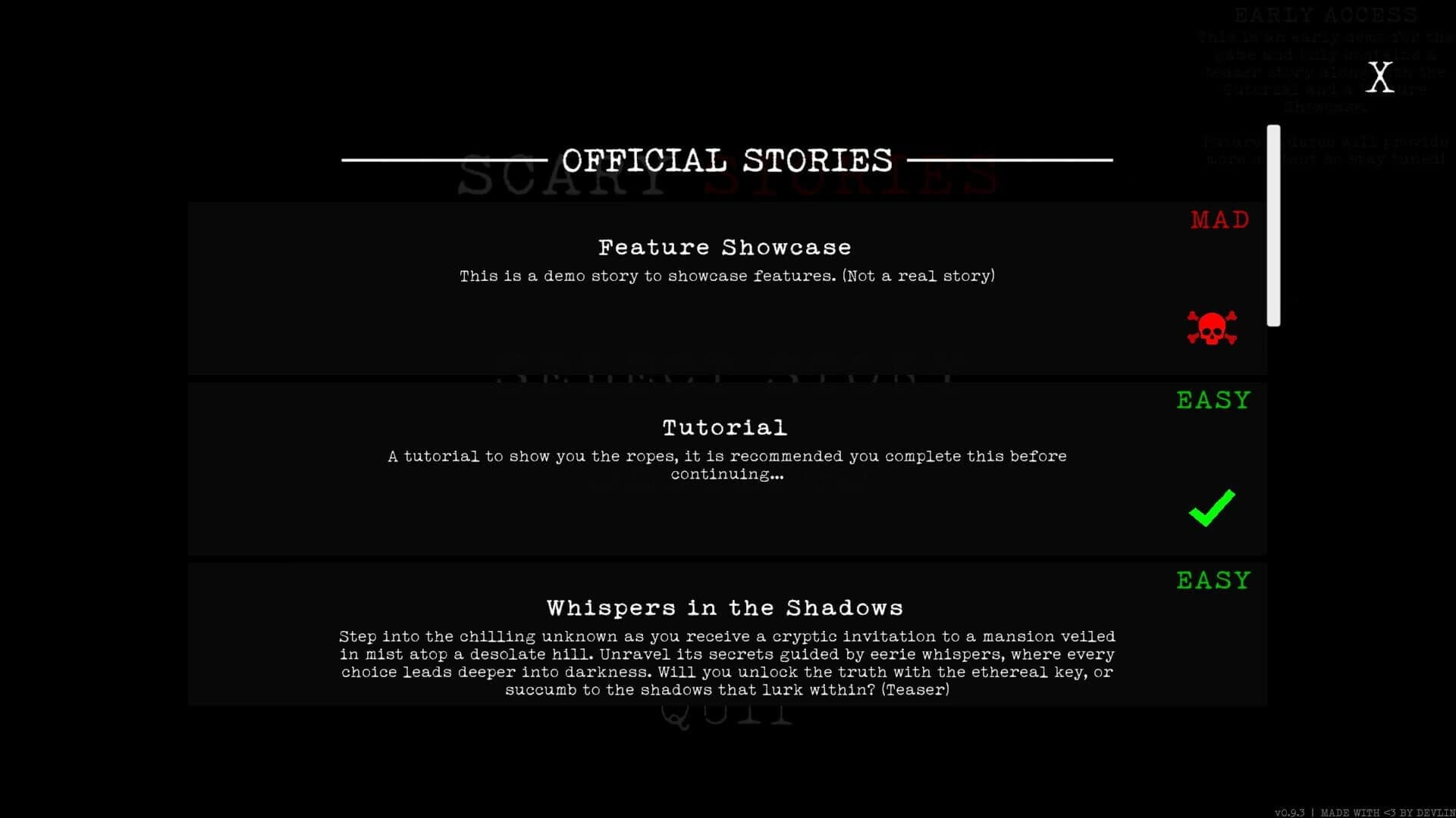Scary Stories screenshot 2