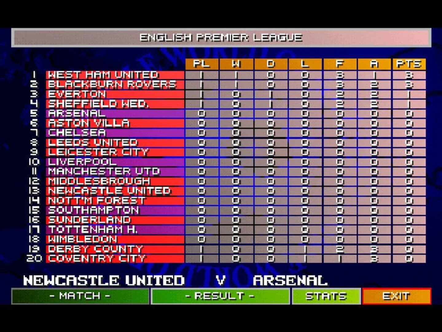 Sensible World of Soccer '96/'97 screenshot 4