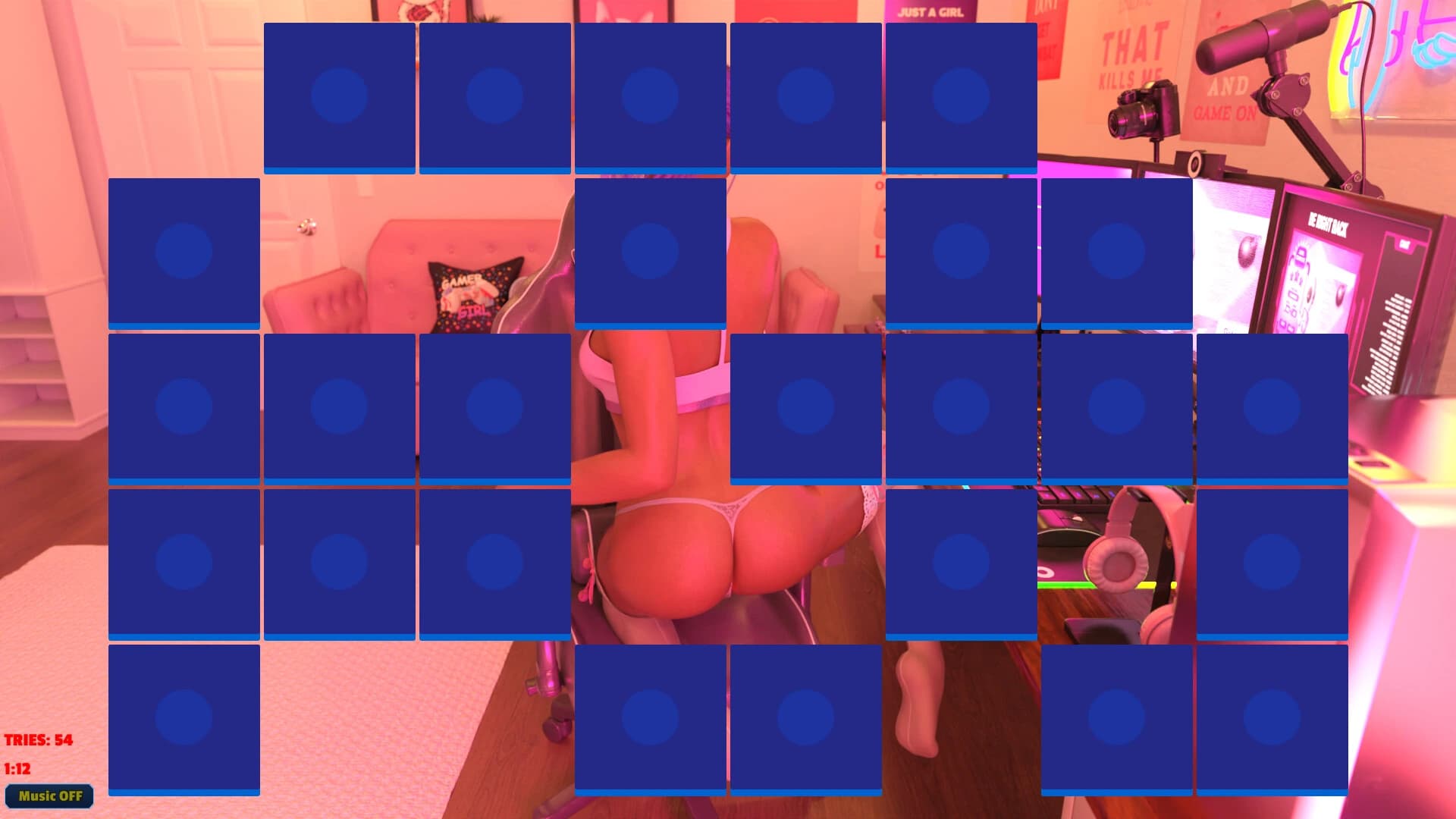 Sexy Memory Puzzle: Gamer Girl screenshot 5