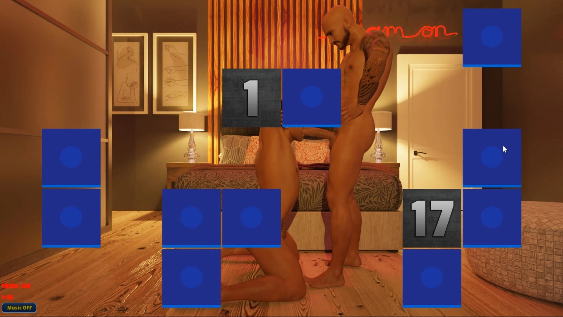 Sexy Memory Puzzle: Gay Affair screenshot 2