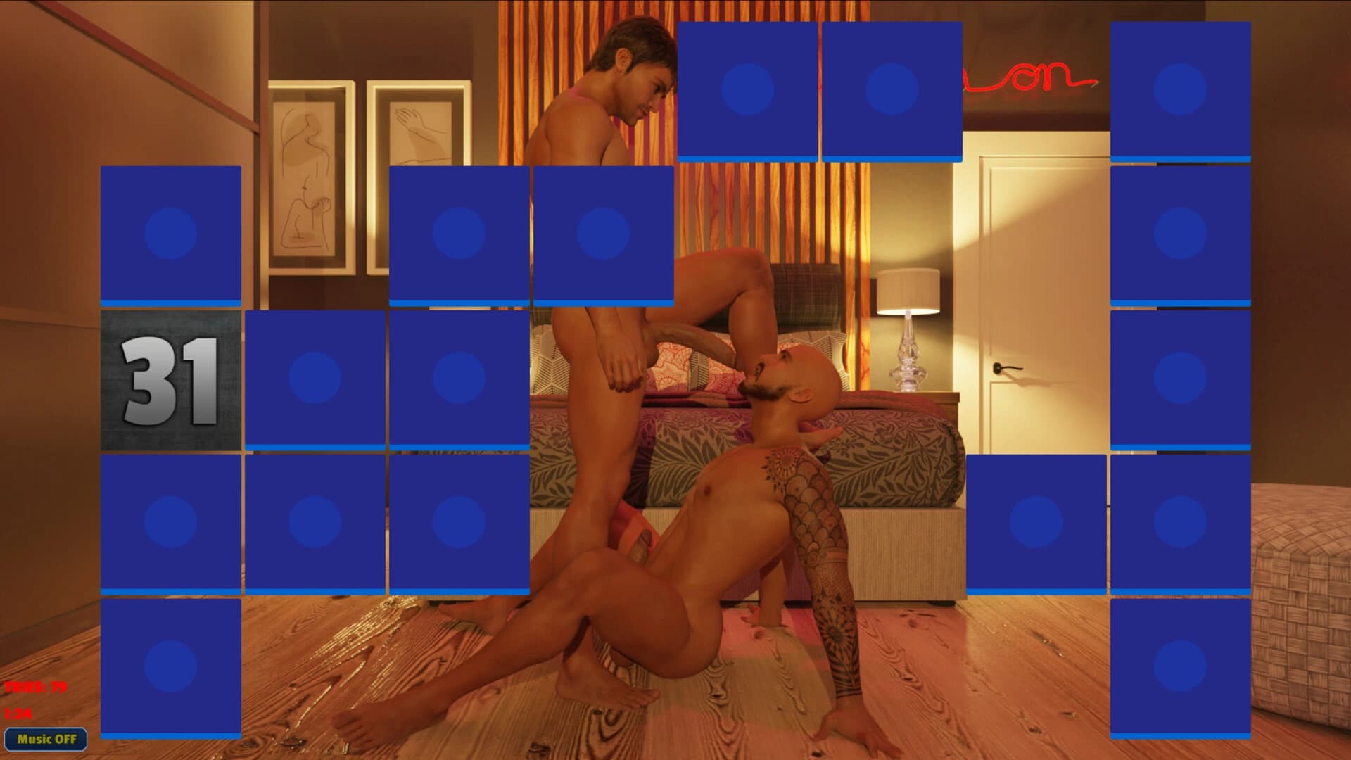 Sexy Memory Puzzle: Gay Affair screenshot 4