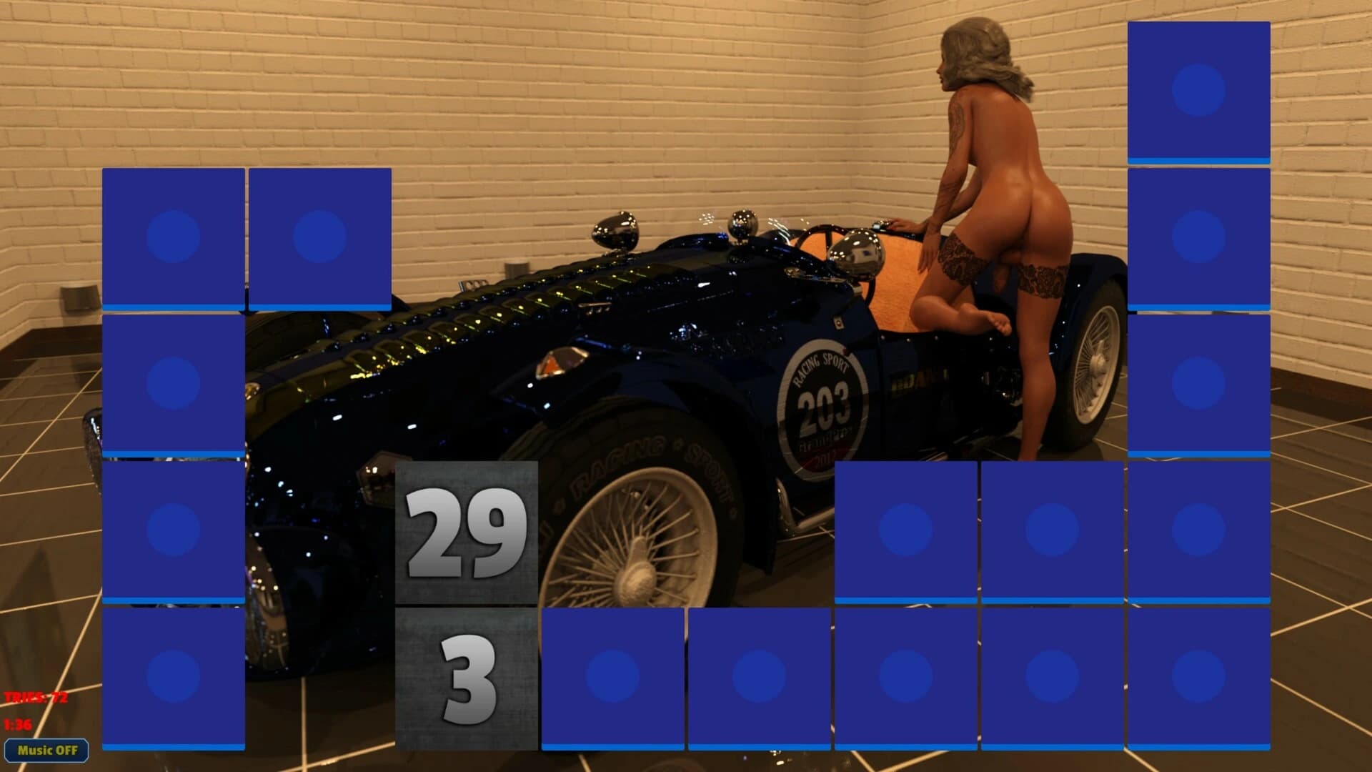 Sexy Memory Puzzle: Sports Car Futanari screenshot 1