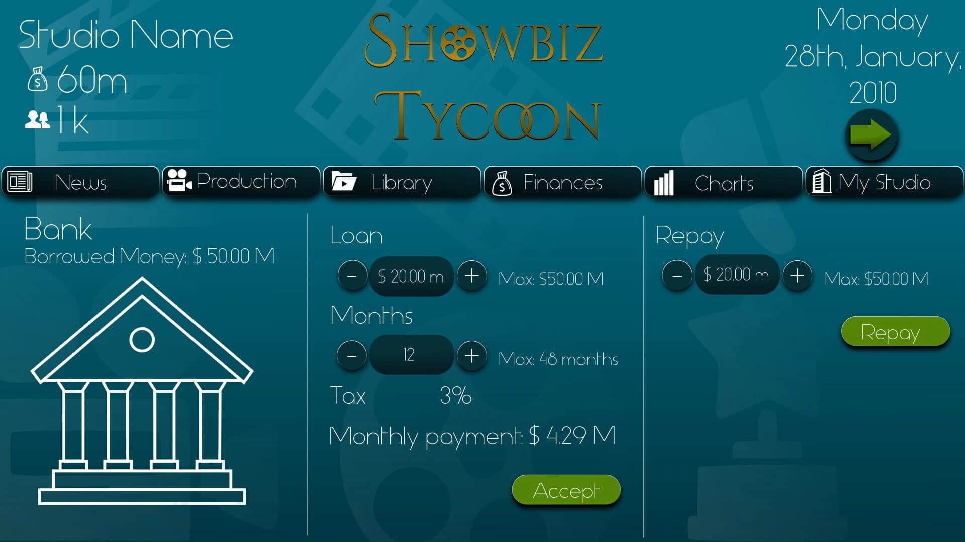 Showbiz Tycoon screenshot 2