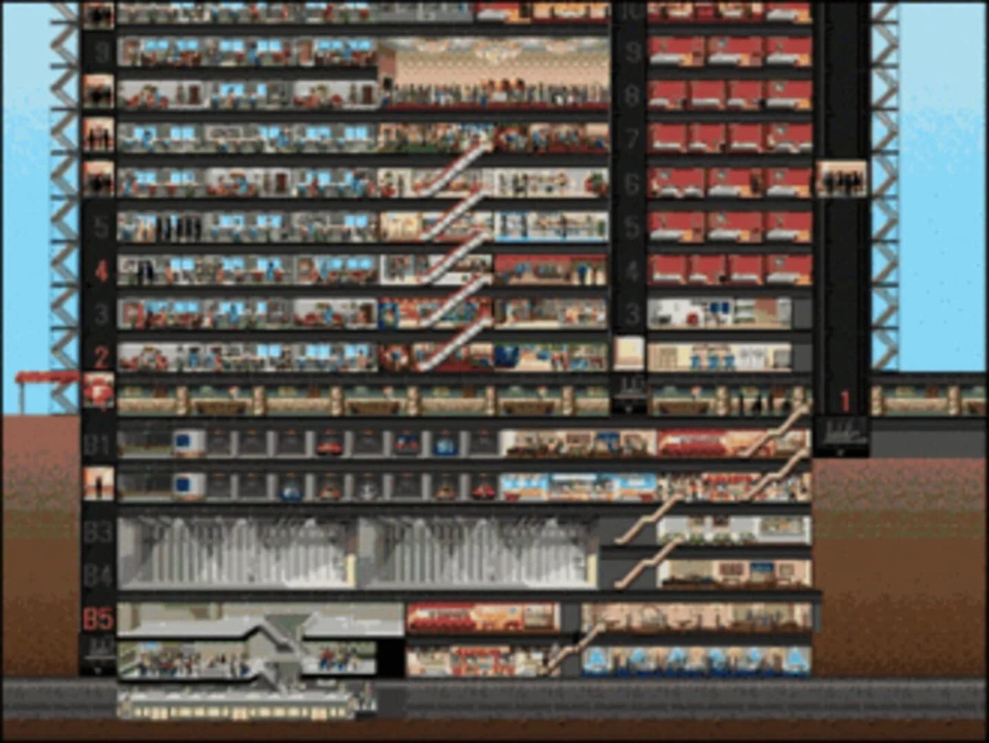 SimTower screenshot 1