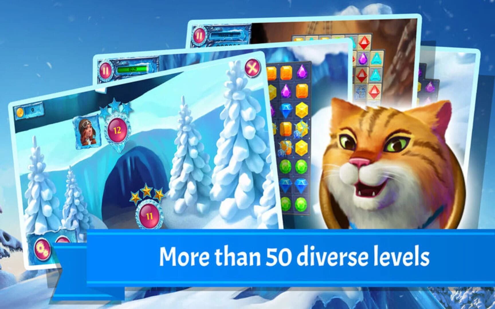 Snow Jewels Puzzle screenshot 2