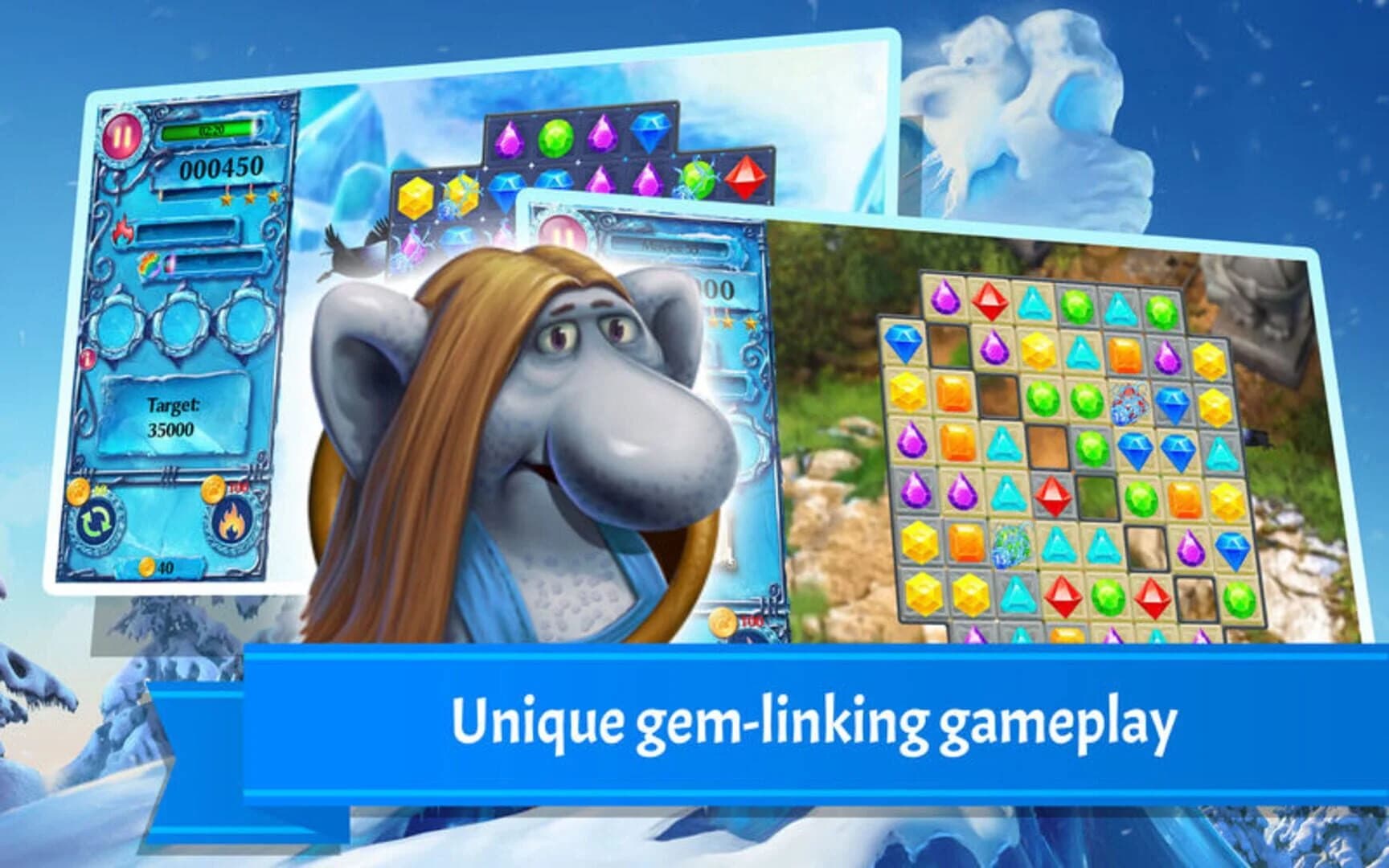 Snow Jewels Puzzle screenshot 1