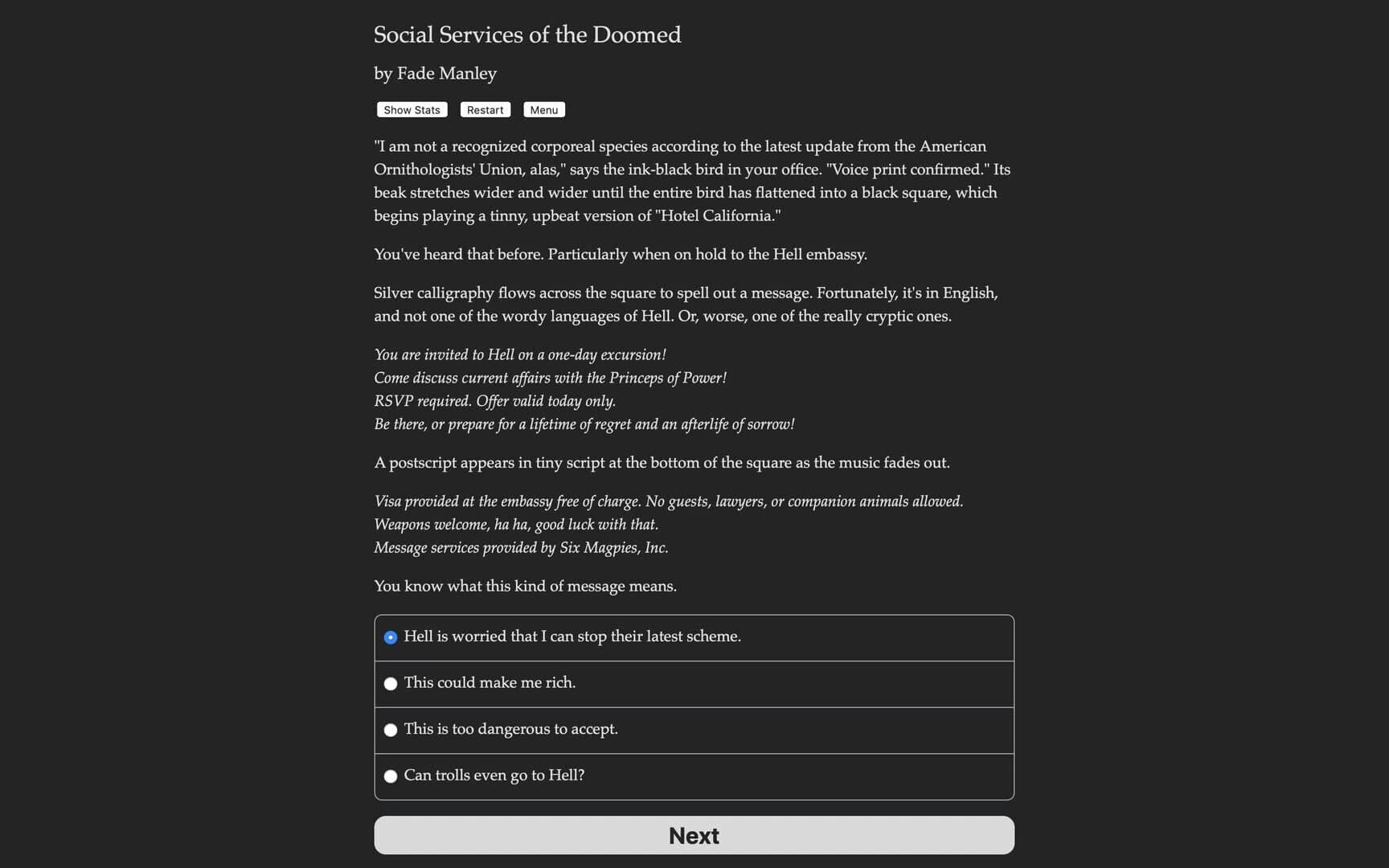 Social Services of the Doomed screenshot 5