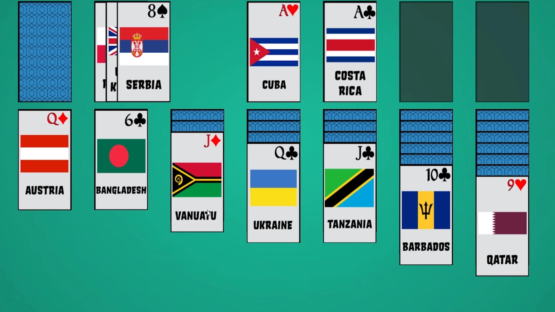 Solitaire: Learn the Flags! screenshot 7