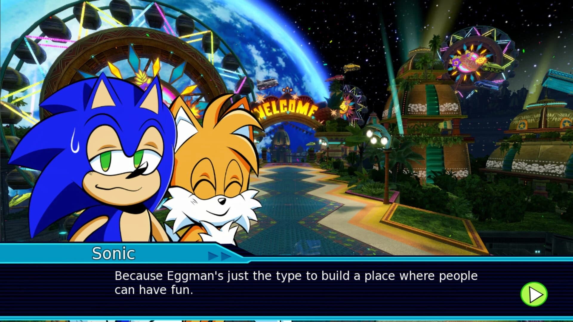 Sonic Colors VN screenshot 2