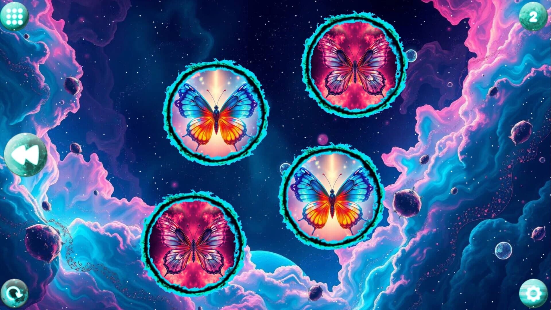 Space Memory: Butterflies screenshot 1
