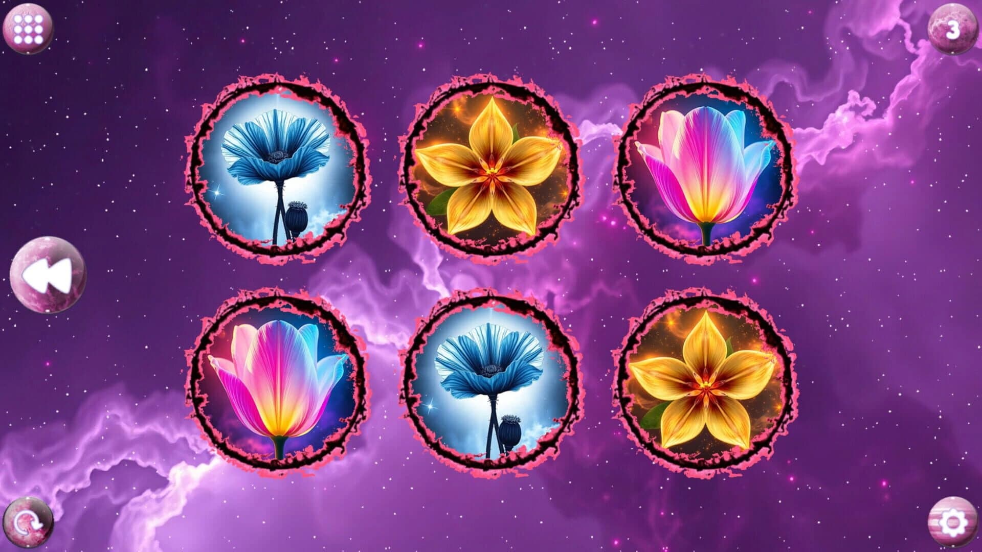 Space Memory: Flowers screenshot 2