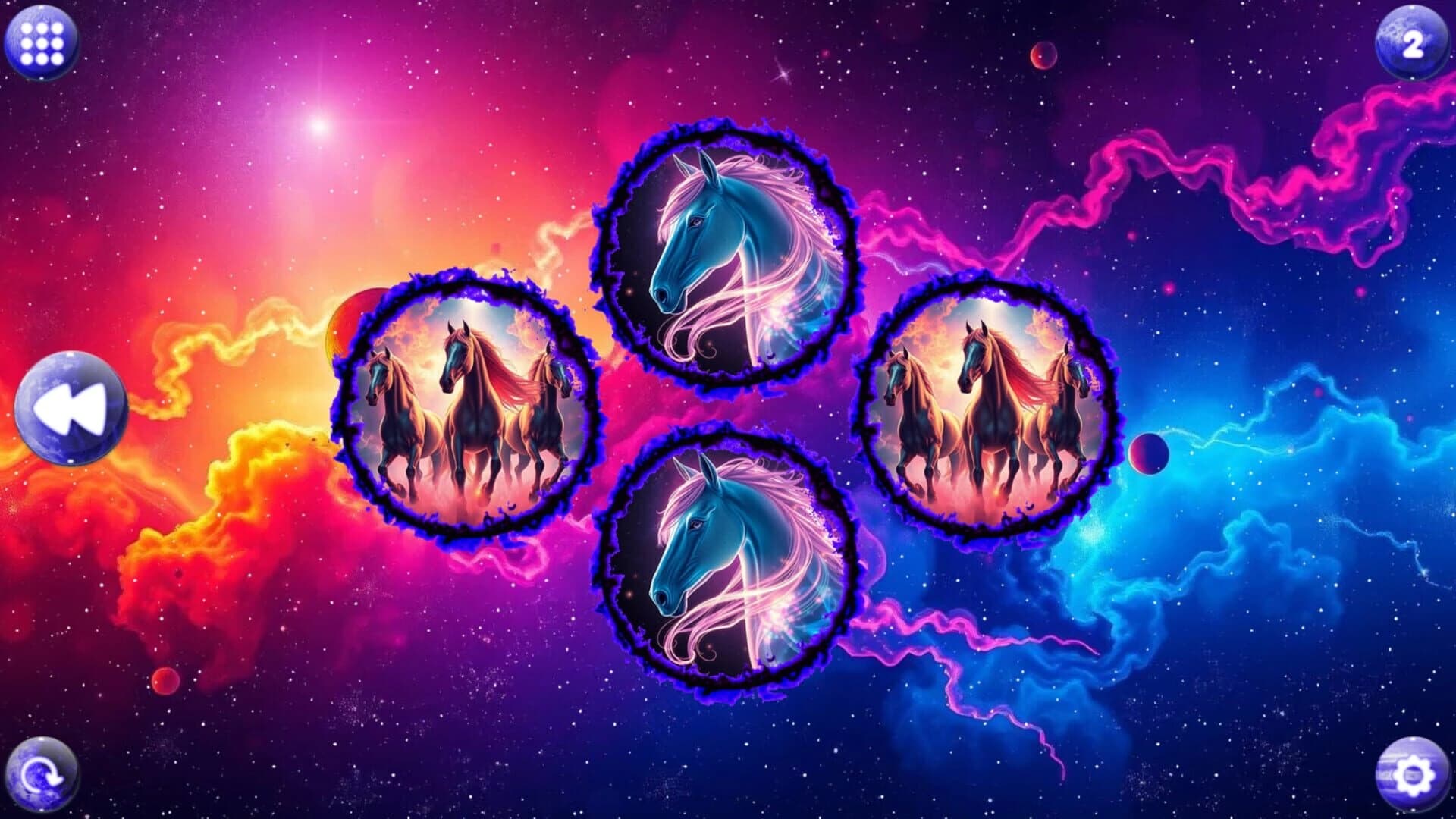 Space Memory: Horses screenshot 1
