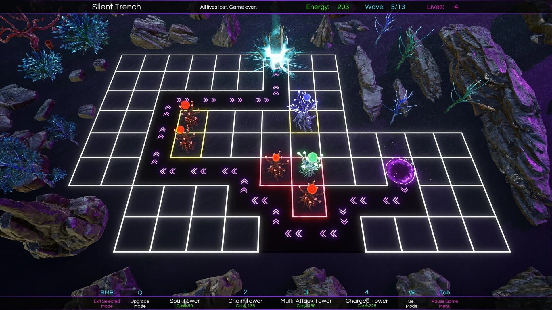 Space Nature Attack Tower Defense screenshot 1
