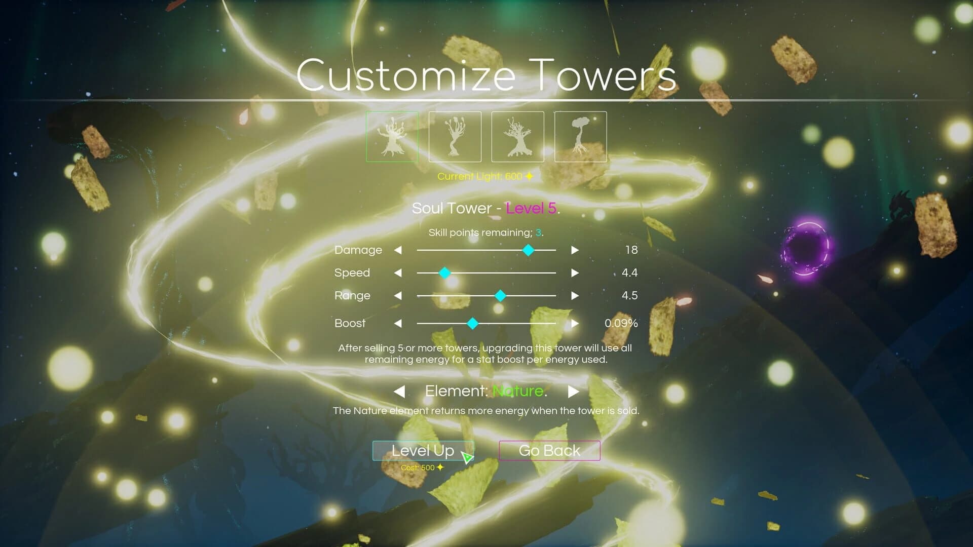 Space Nature Attack Tower Defense screenshot 2